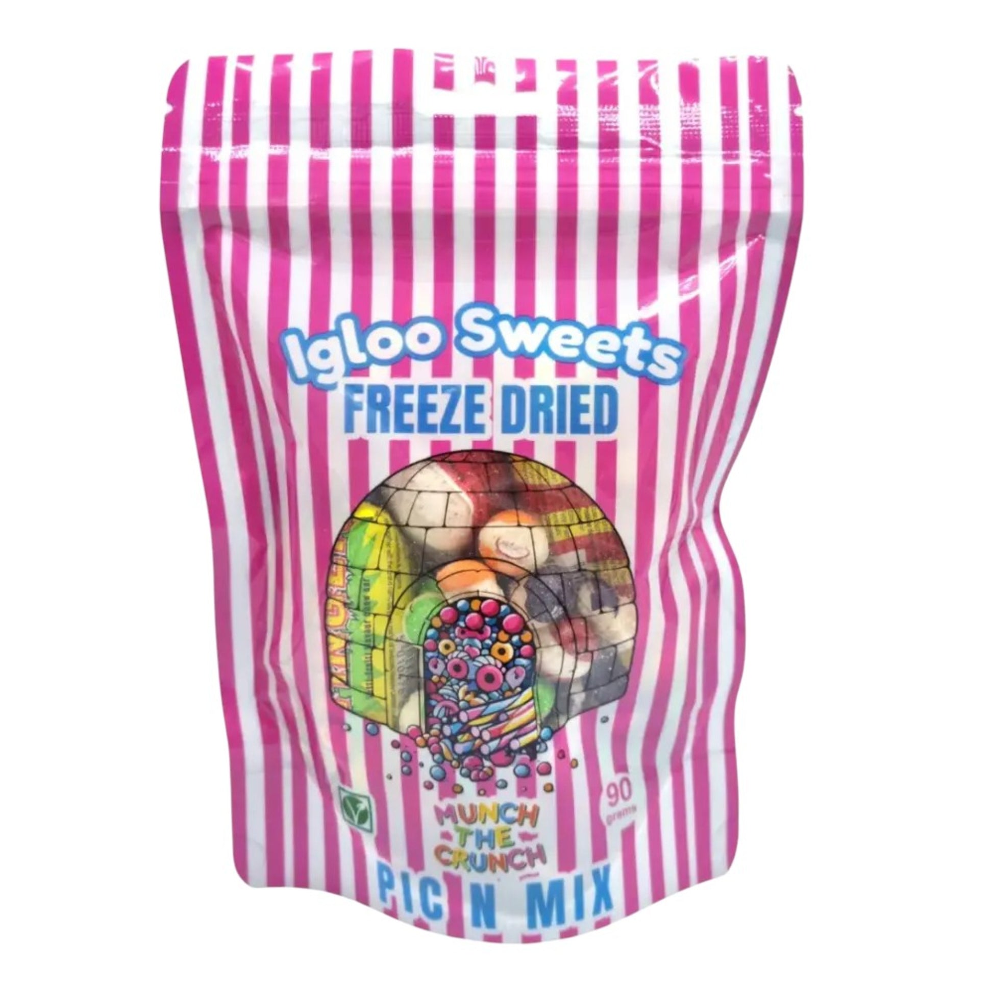 Freeze Dried Sweets Pink Pick N Mix by Igloo Sweets Freeze Dried Candy